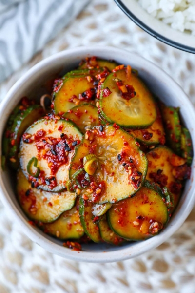 Korean Cucumber Salad (Oi Muchim) | Pickled Plum