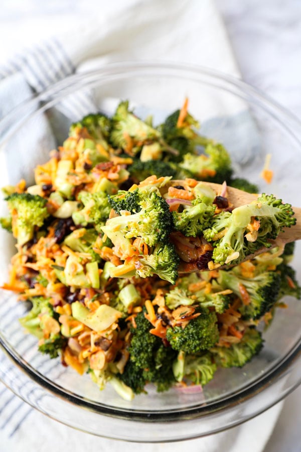 bowl of broccoli salad