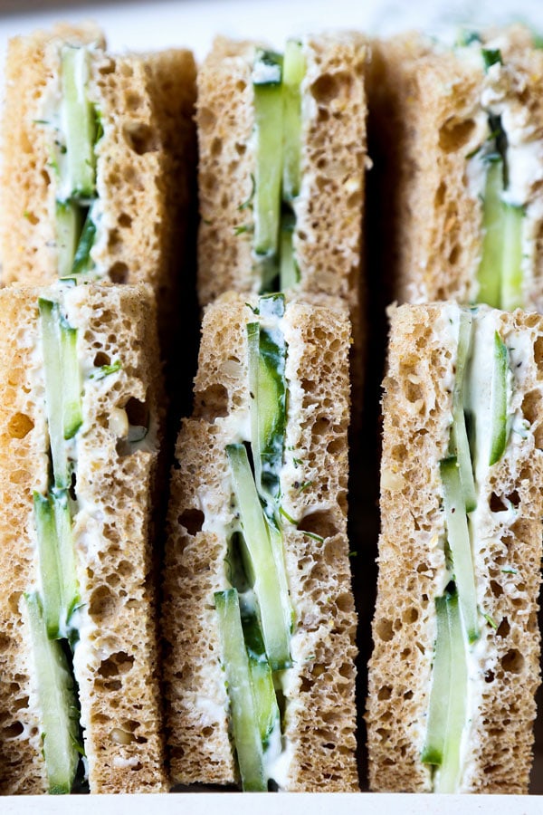 cucumber finger sandwiches
