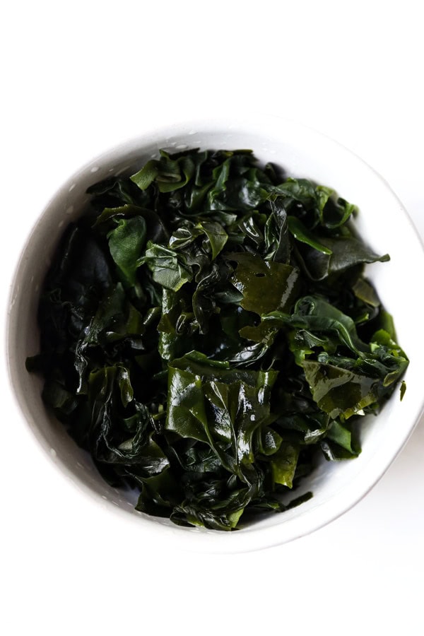 reconstructed wakame seaweed