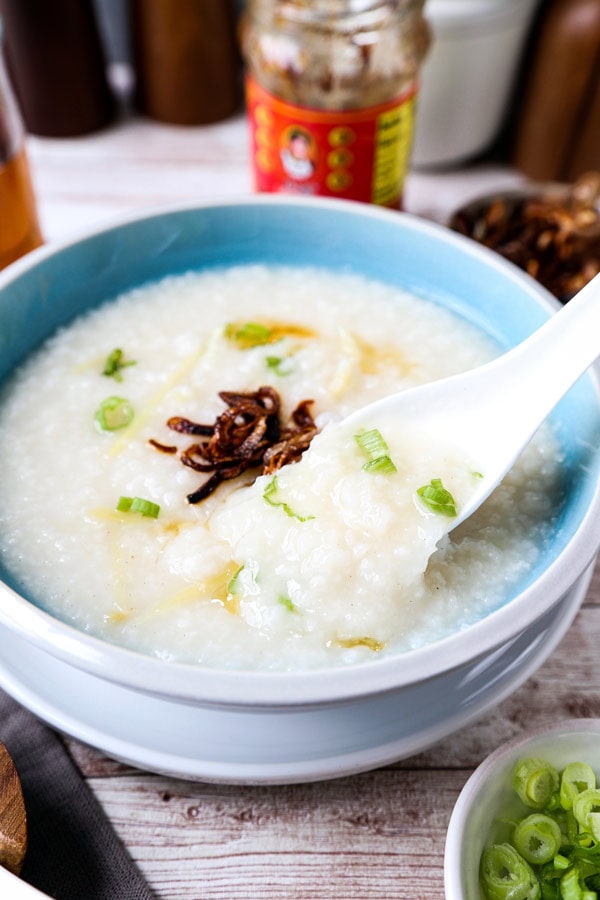 basic congee - Chinese rice porridge 