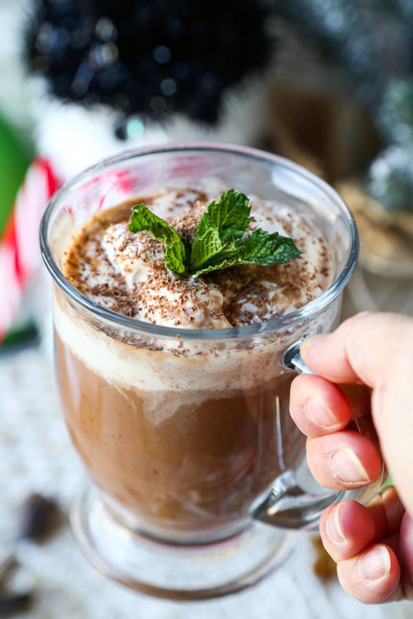 Sake Spiked Hot Chocolate