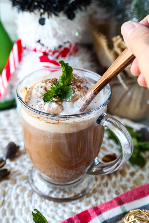 merry hot chocolate sake