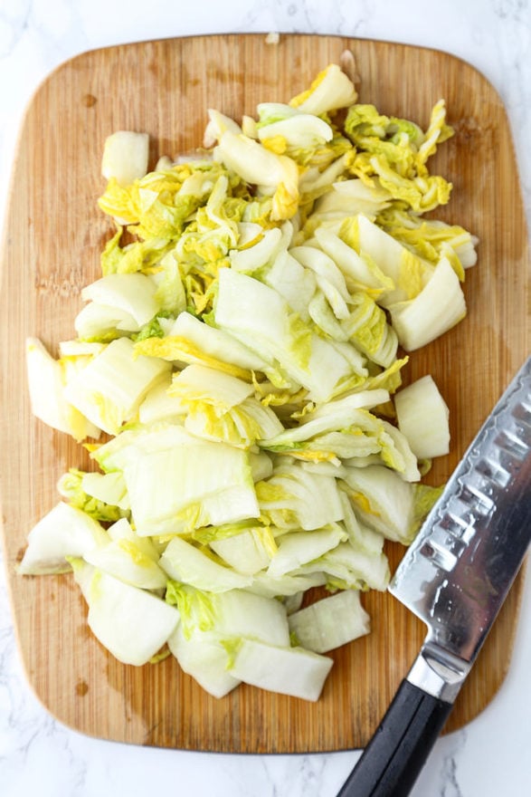 chopped napa cabbage