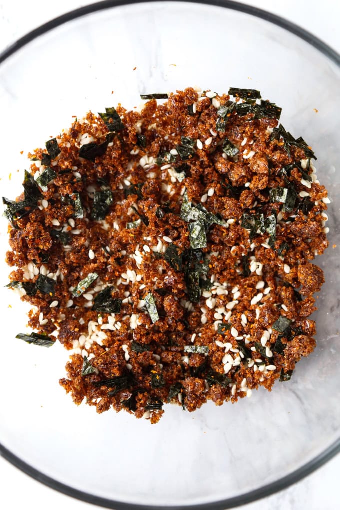 homemade furikake in a bowl