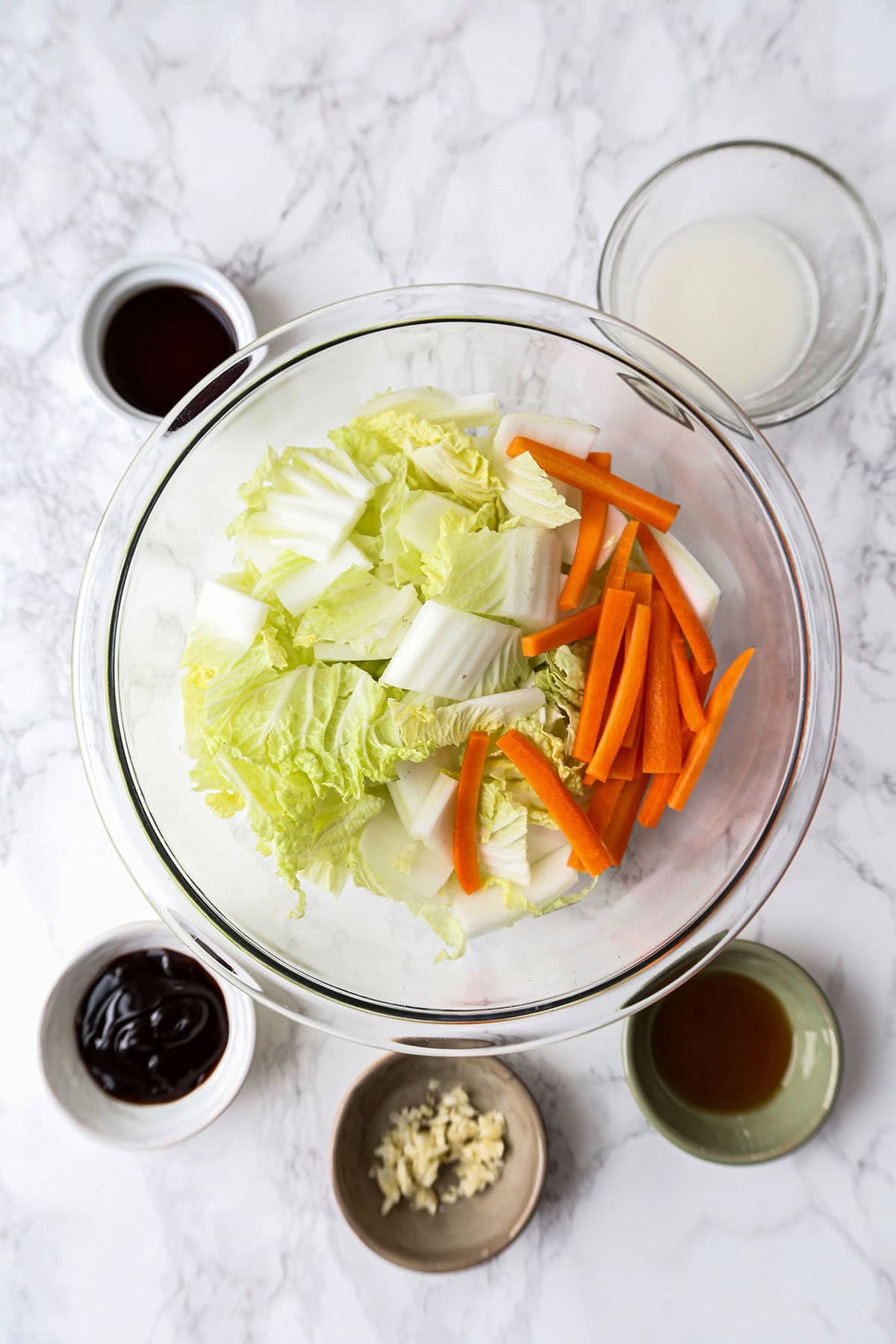 ingredients for napa cabbage stir fry