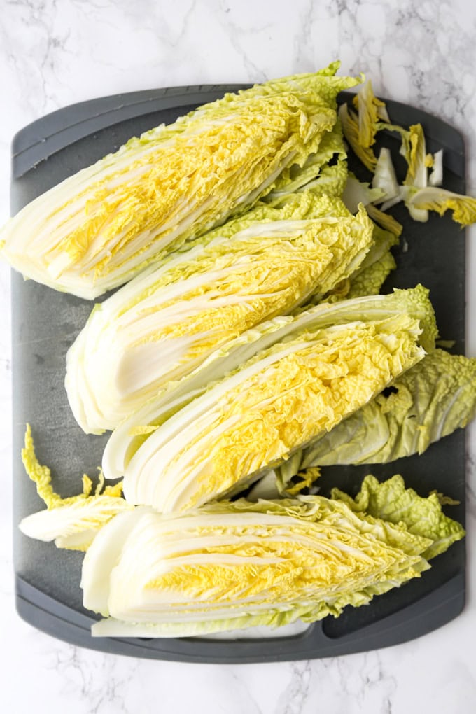 chopped napa cabbage