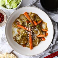 Stir Fried Napa Cabbage (Chinese Restaurant Style)