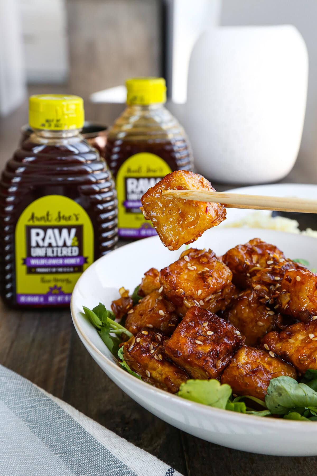 Honey Sesame Tofu Pickled Plum