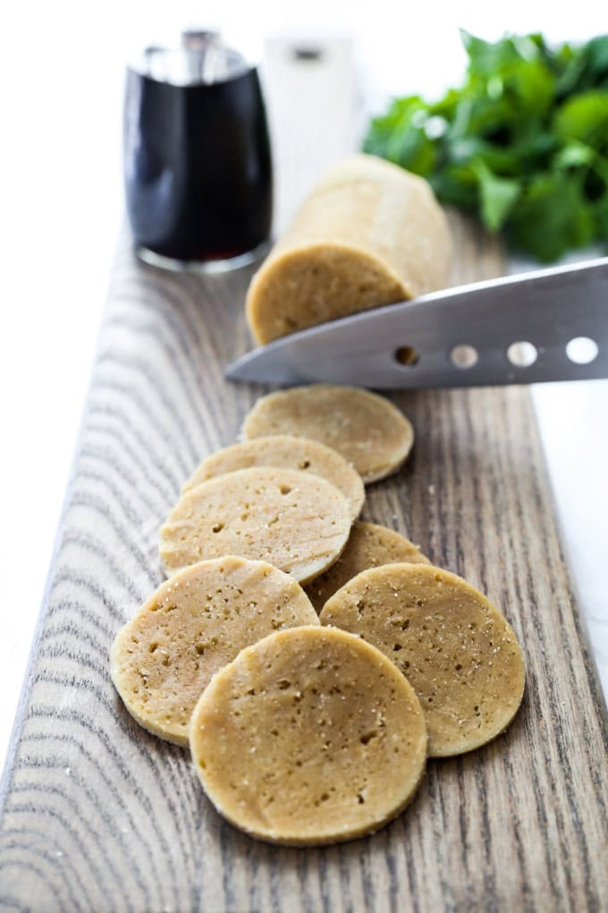 homemade seitan slices