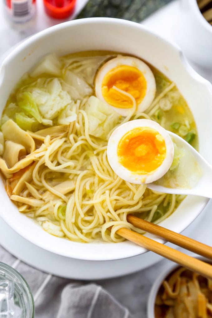 Shio Ramen (Salt Flavored Ramen - 塩ラーメン) | Pickled Plum