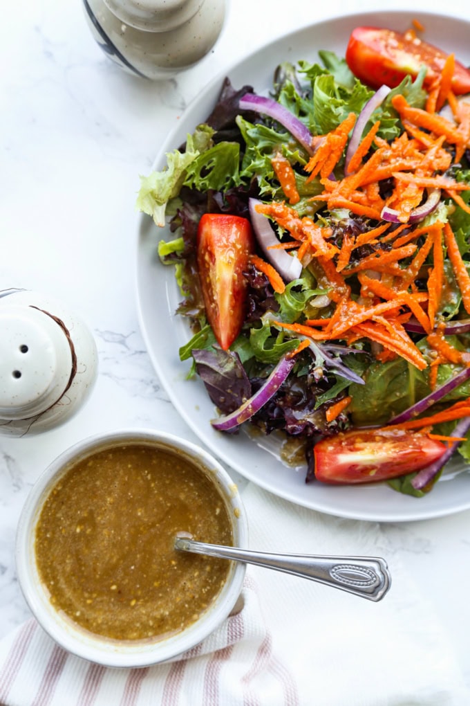 Salad with Sesame Ginger Dressing