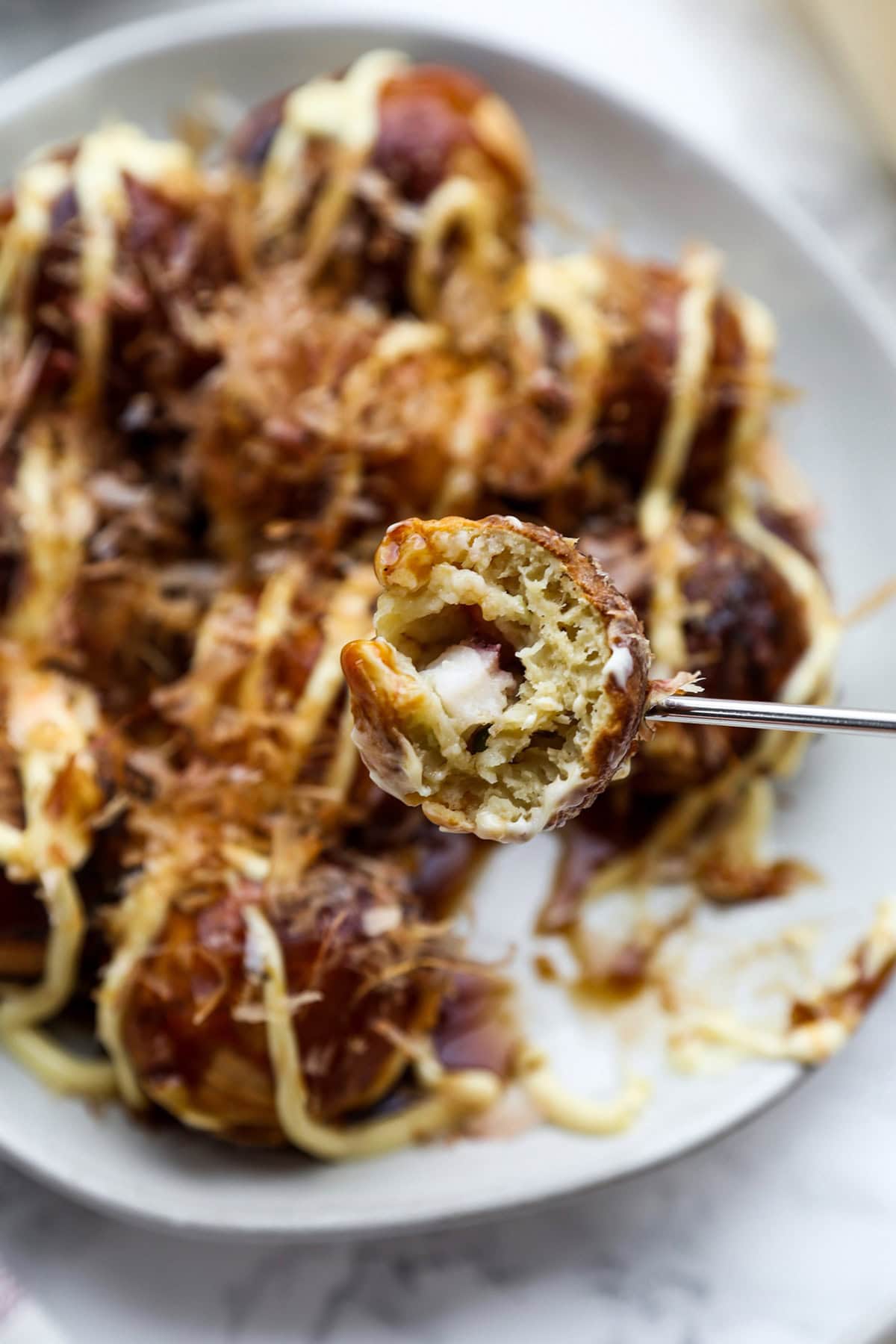 Japanese takoyaki - octopus balls