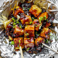 baked tofu with black pepper sauce