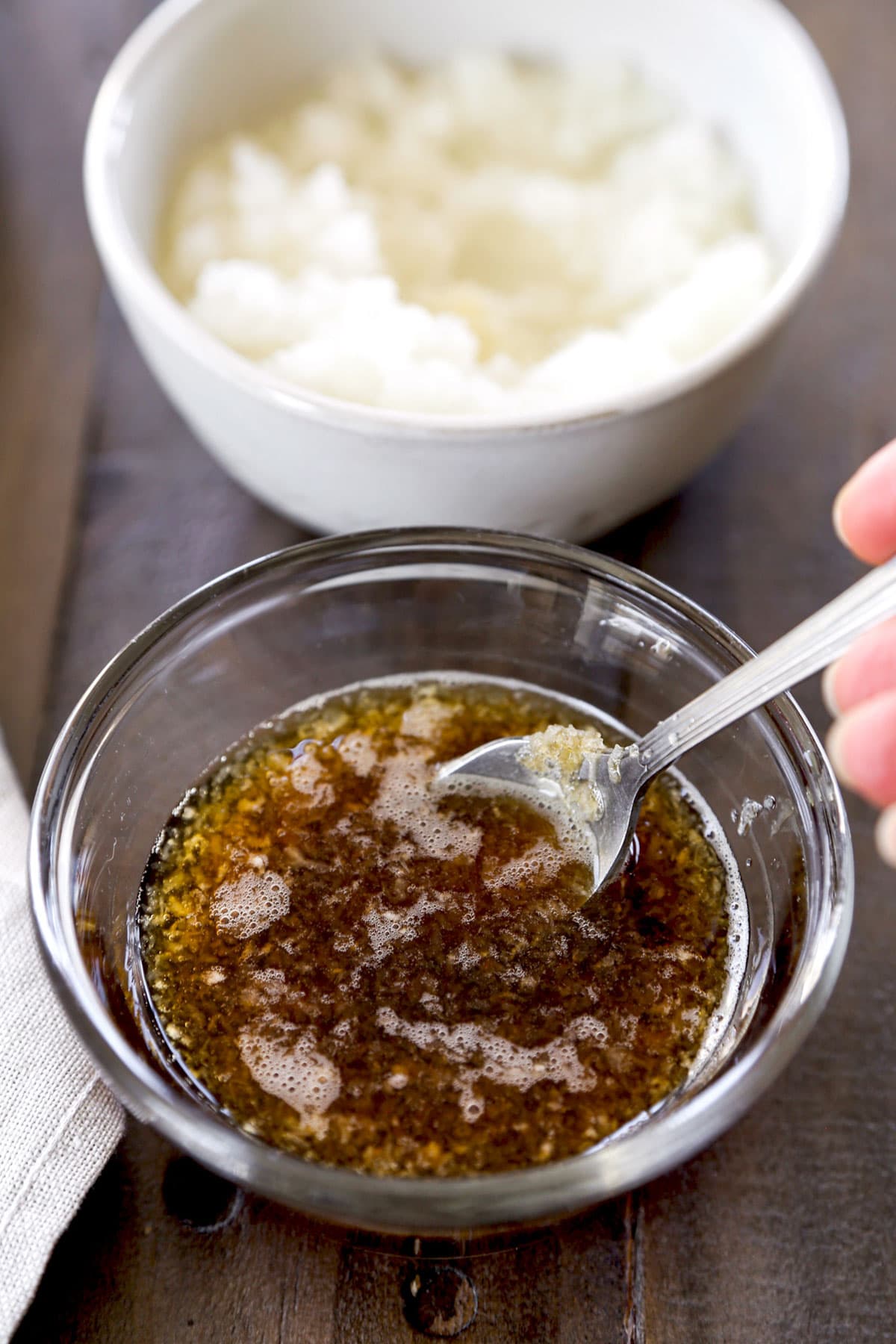 sauce with grated daikon