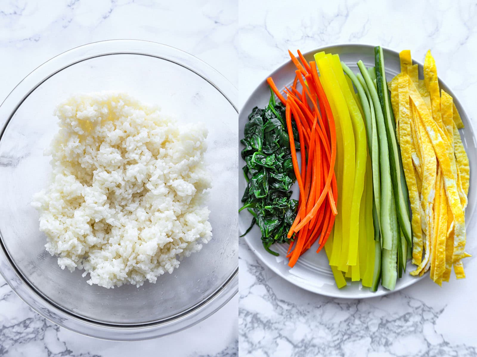 rice and vegetables