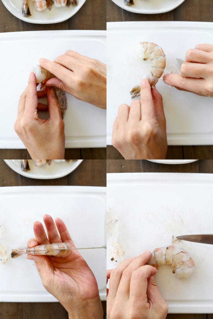 how to peel and devein shrimp