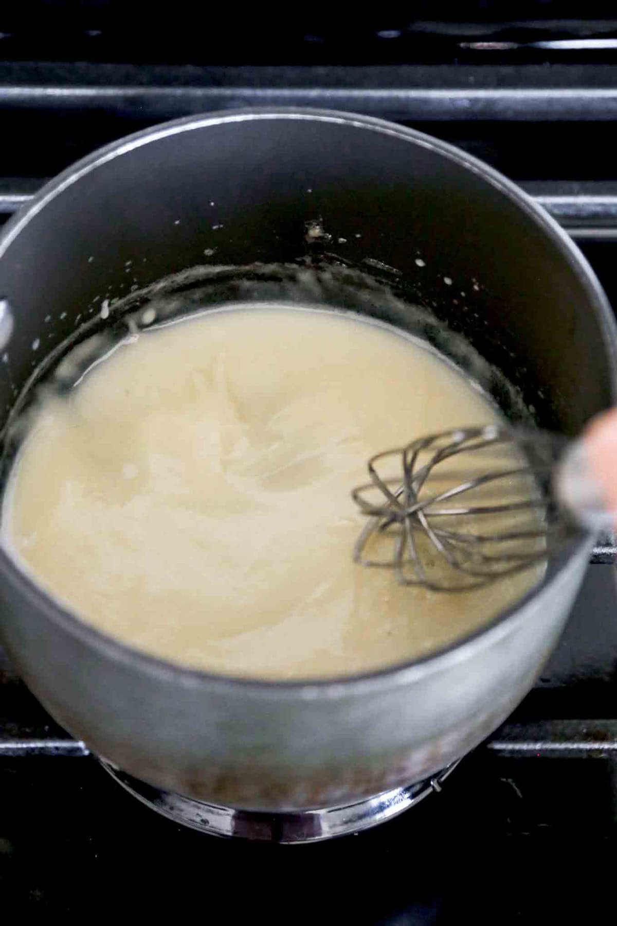 white sauce - sauce blanche pour omelette