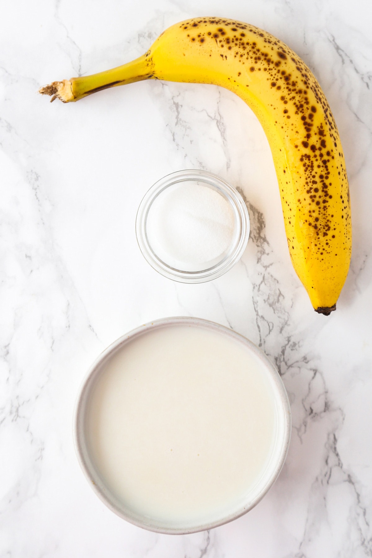 ingredients for banana milk - banana yuu