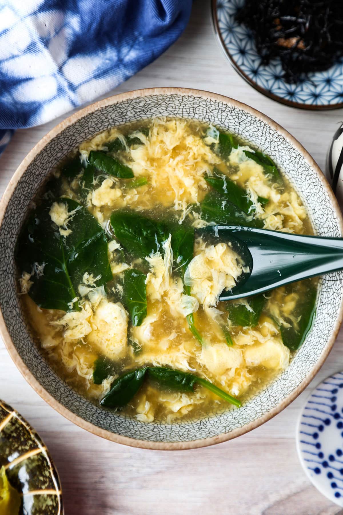 Japanese egg drop soup - kakitamajiru