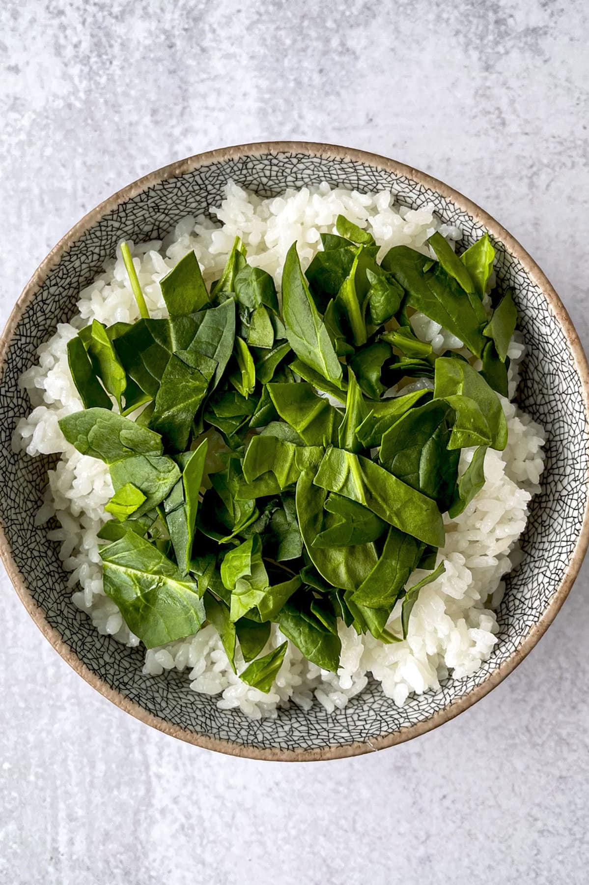 rice with spinach