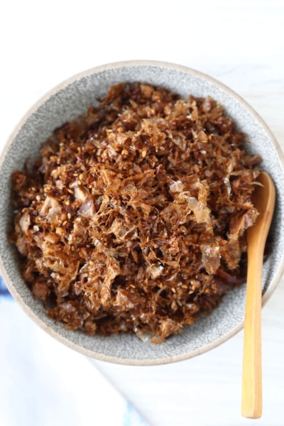 bonito flakes in a bowl