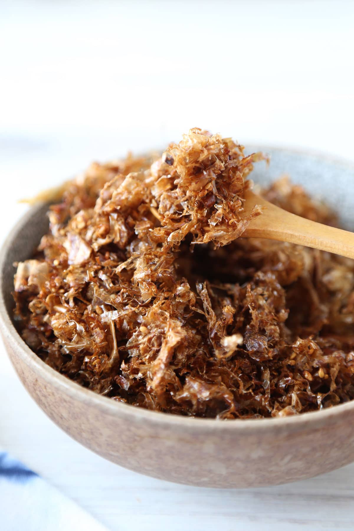 bonito flakes in a bowl