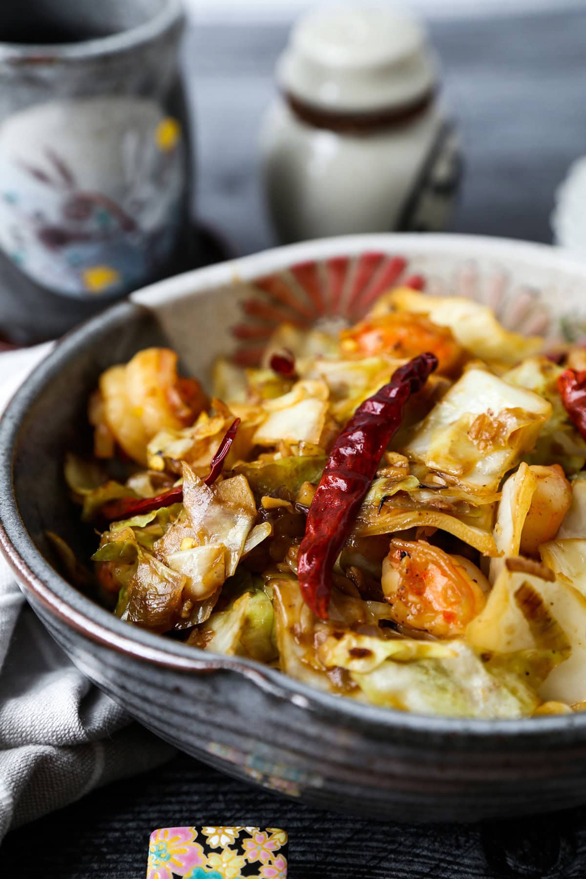 Chinese Cabbage stir fry with shrimp