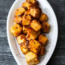 Air Fryer Tofu with Teriyaki Sauce