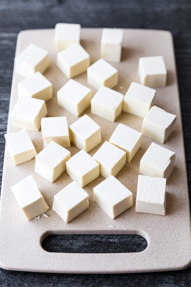 cubed tofu