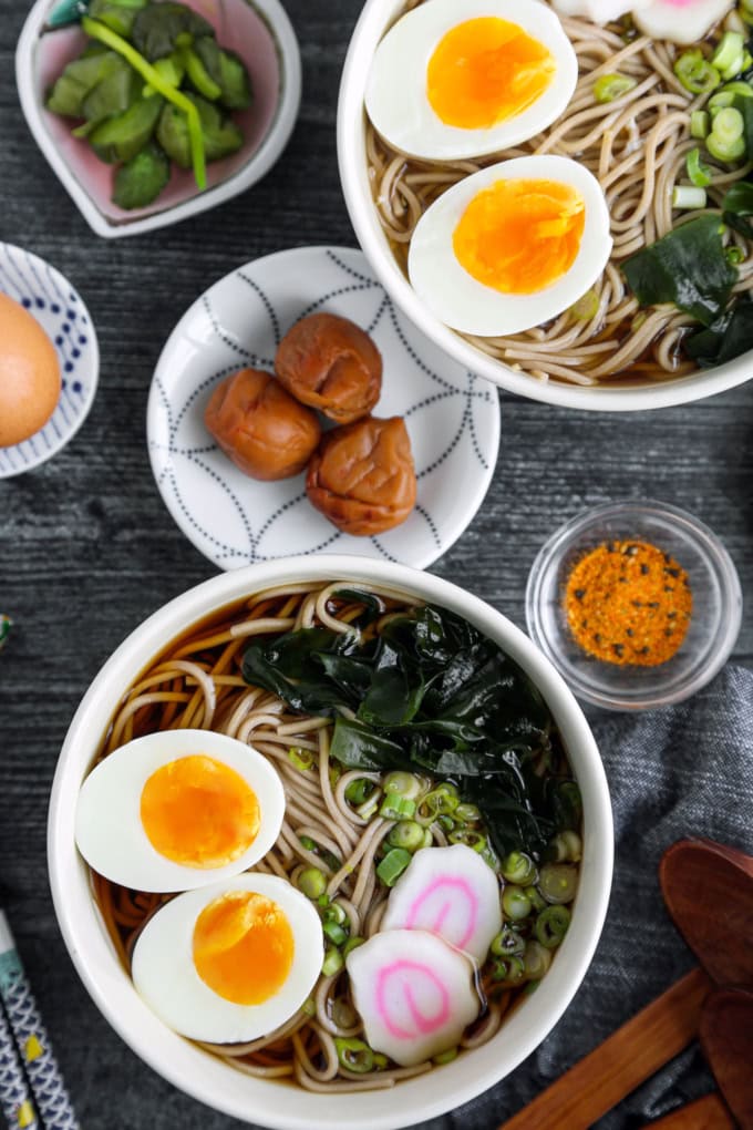 toshikoshi soba - new year's soba noodles