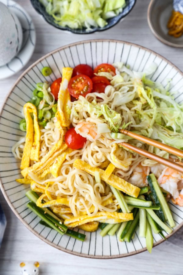 Hiyashi Chuka (Chilled Ramen Salad) | Pickled Plum