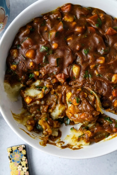 Japanese curry mashed potatoes