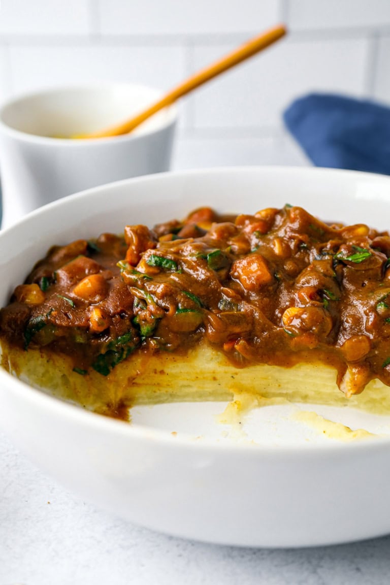 How to Make Japanese Curry Over Mashed Potatoes Pickled Plum