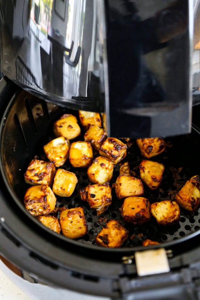 Air Fryer Tofu with Teriyaki Sauce | Pickled Plum