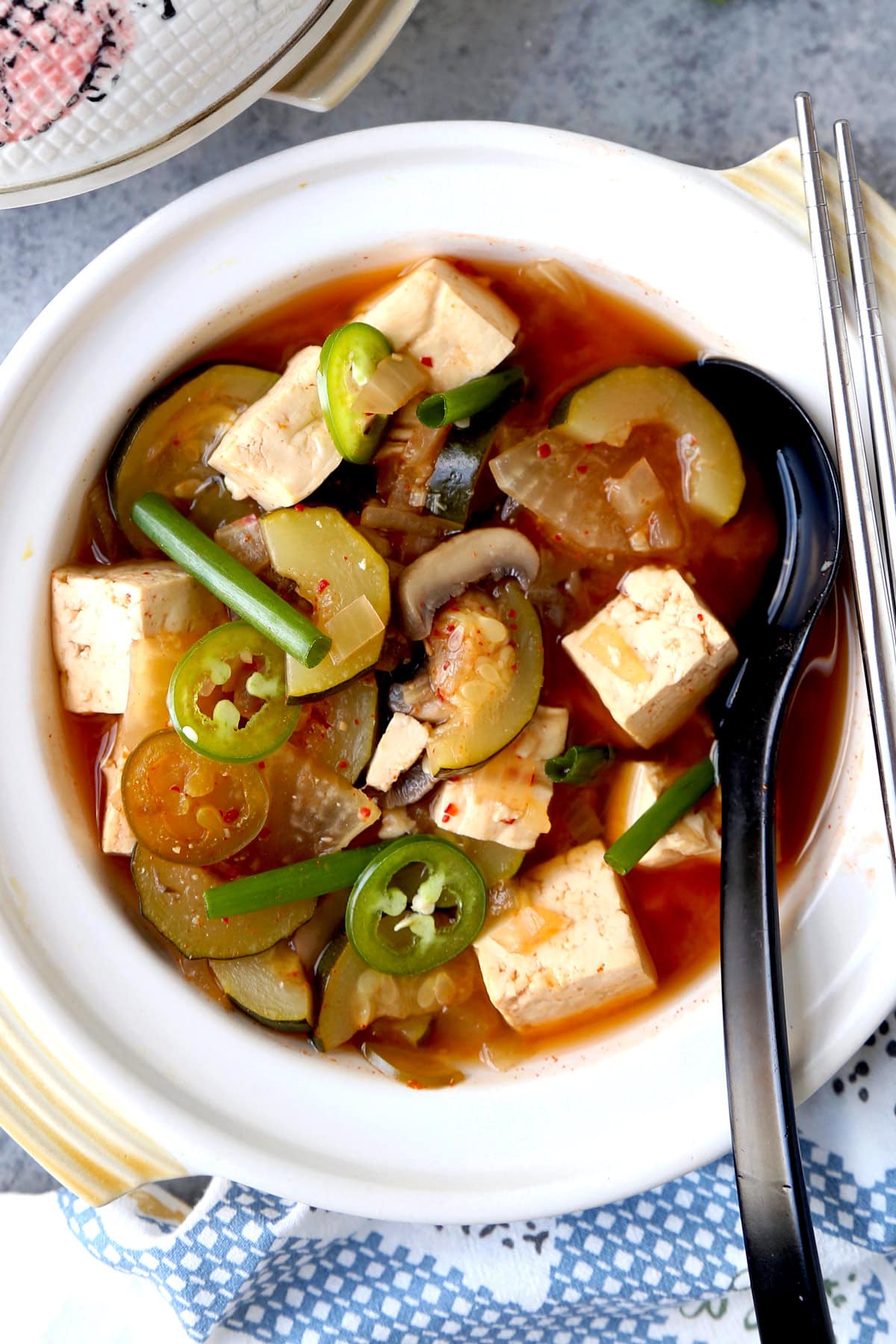doenjang jjigae (Korean spicy stew)