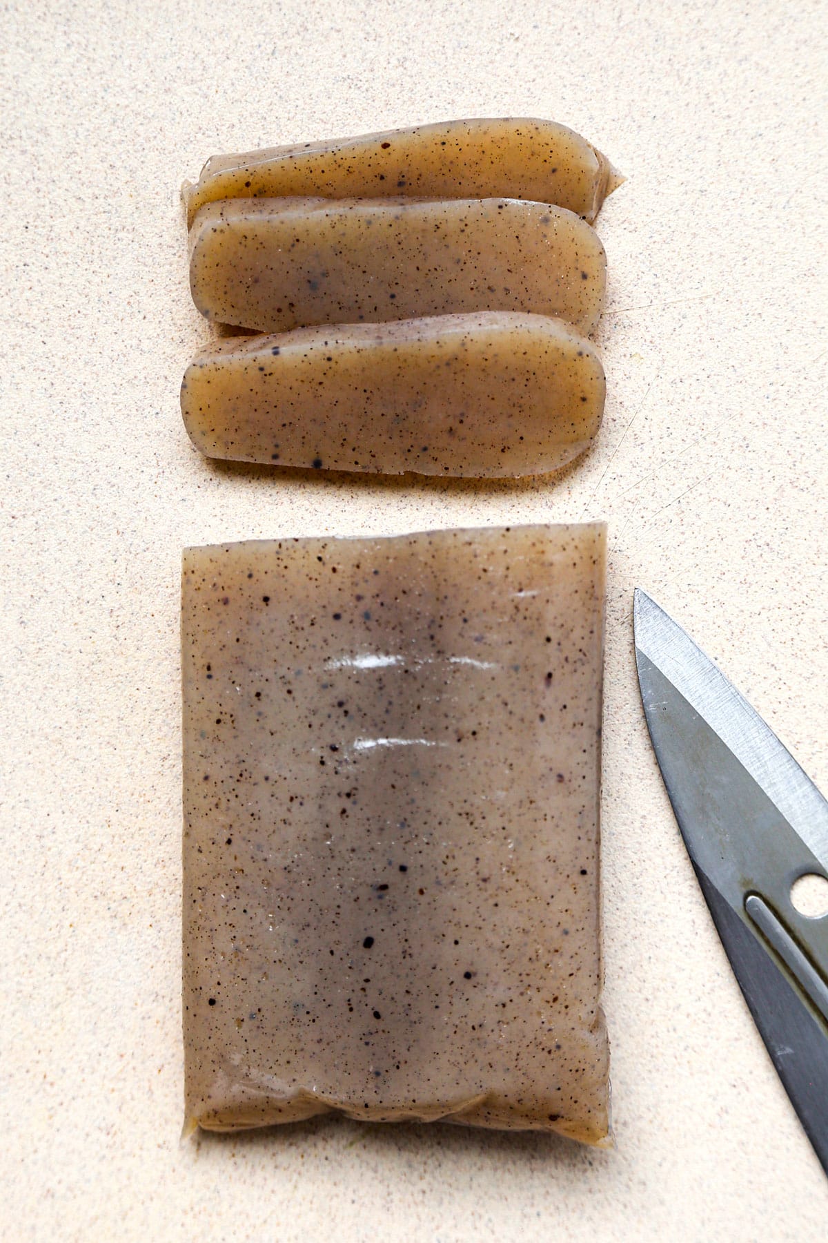 sliced konjac