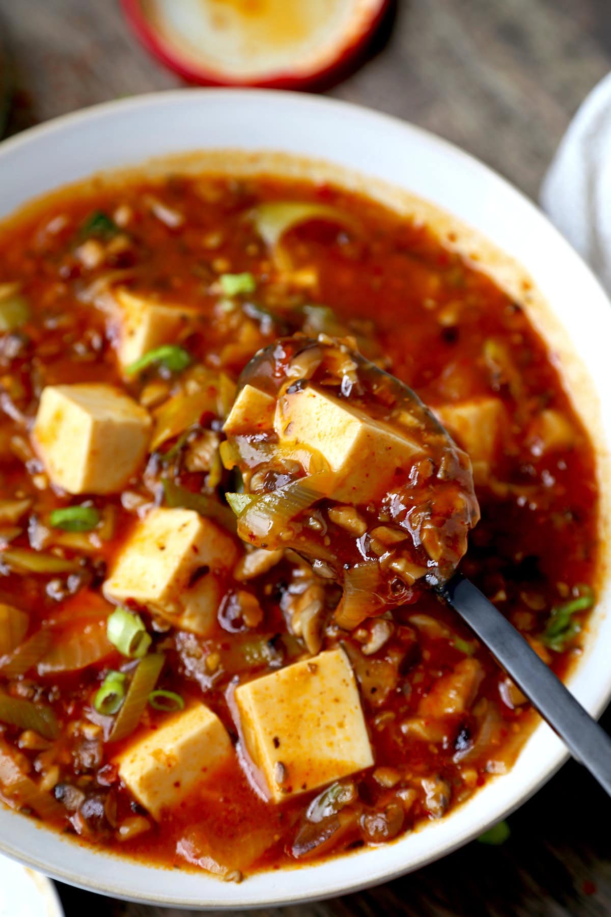 Vegan mapo tofu