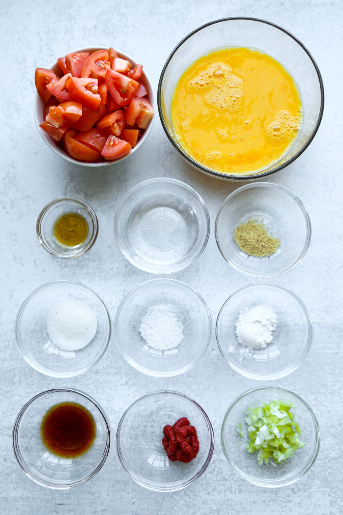 tomato egg stir fry ingredients