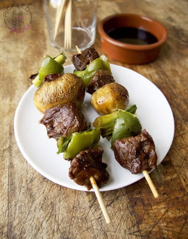 Yakitori Style Beef Kebabs | Pickled Plum