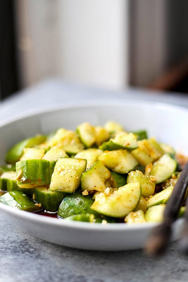 Smacked Cucumber with Chili Oil | Pickled Plum