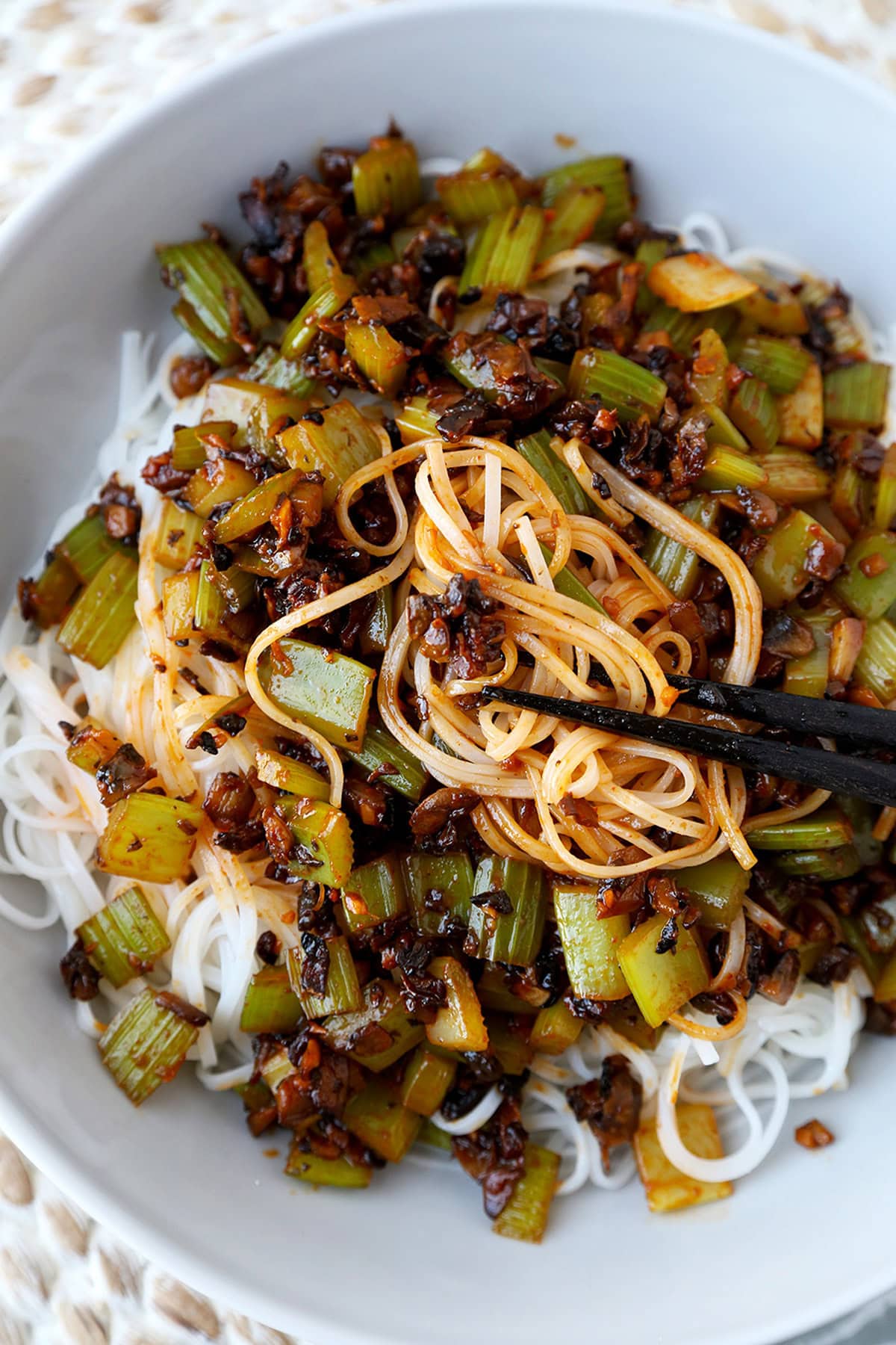 vegan sichuan noodles