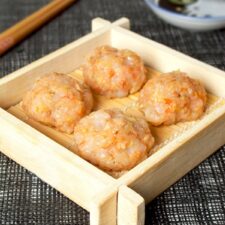 Ginger Shrimp Balls with Soy Chili Dipping Sauce