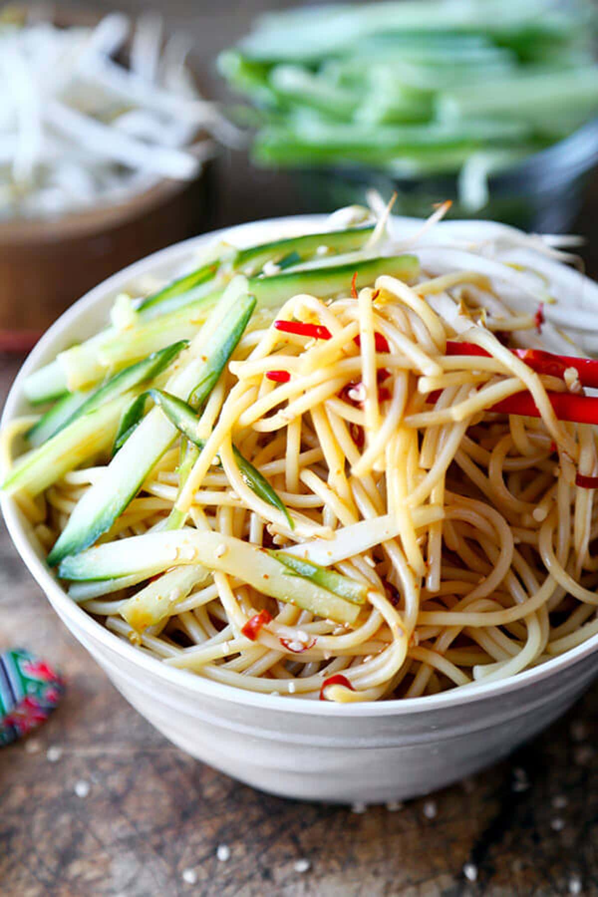 cold asian noodle salad