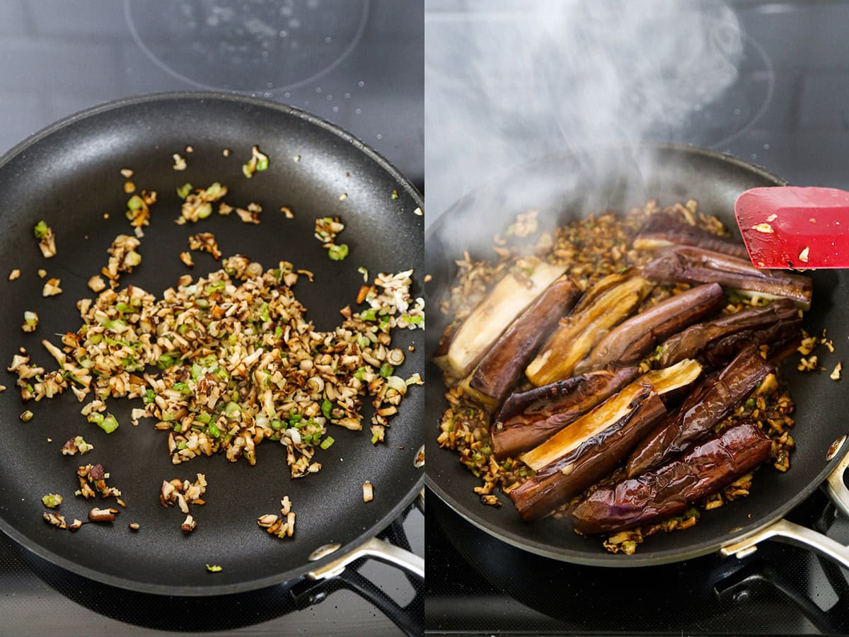 how to make stir fried japanese eggplant