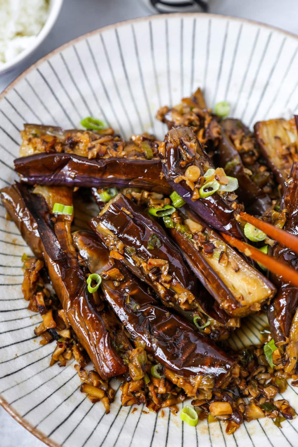 Sauteed Japanese Eggplant | Pickled Plum