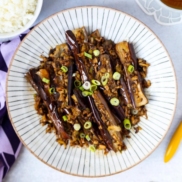 stir fried japanese eggplant