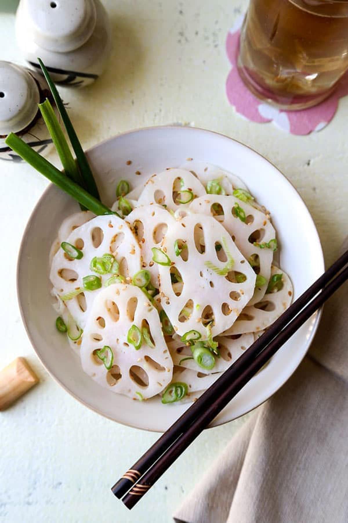 Chinese lotus root salad 
