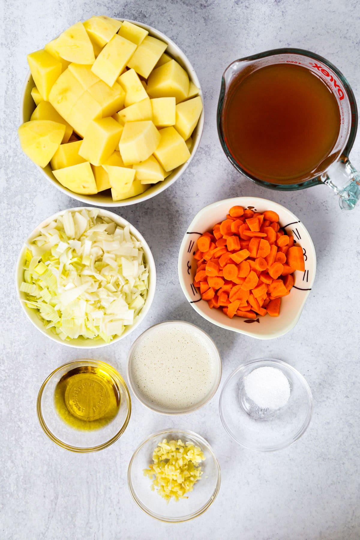 ingredients for potato soup