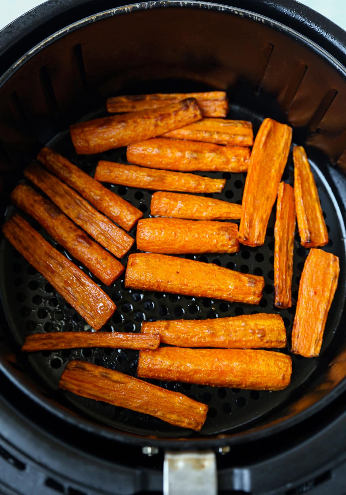cooked carrots in air fryer